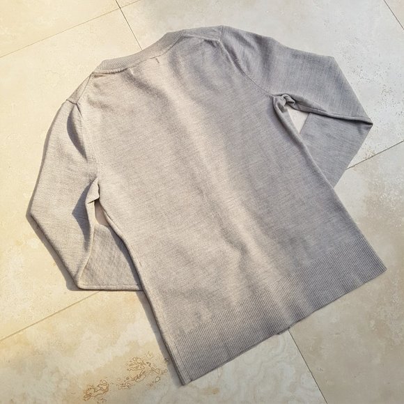 Banana Republic Oatmeal Merino Wool Cardigan - Picture 9 of 10